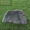 thumbnail image 5 of Gardenised Fake Garden Rock Cover Decorative Natural Faux Stone  for Outdoor Landscaping Ideal for Hiding Irrigation Valve Water Pump Pipe Electrical Boxes & Cable in Yard or Lawn, Squarish Odd Rock, 5 of 8