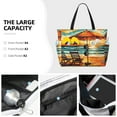 thumbnail image 2 of Kdxio Beach Umbrella Sunset for Beach Bag for Women Large Beach Tote Bag Waterproof Sandproof Swim Bag with Zipper Pockets Beach Vacation Travel, 2 of 6