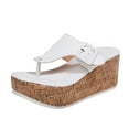 thumbnail image 1 of B91xZ Womens Flat Sandals Recovery Slide Sandals Shower Slides Shoes,White 7.5, 1 of 5
