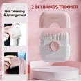 thumbnail image 2 of 2-in-1 Hair Cutting Trimmer Barber Comb Bangs Hair Cutter Remover Home Mini Makeup Tools,Pink, 2 of 7