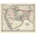 thumbnail image 3 of Colton 13x12 Black Modern Framed Museum Art Print Titled - Middle East Persia Arabia - Colton 1855, 3 of 5