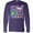 Purple, variant on Inktastic 100 Days of School Pastel Stars Long Sleeve T-Shirt