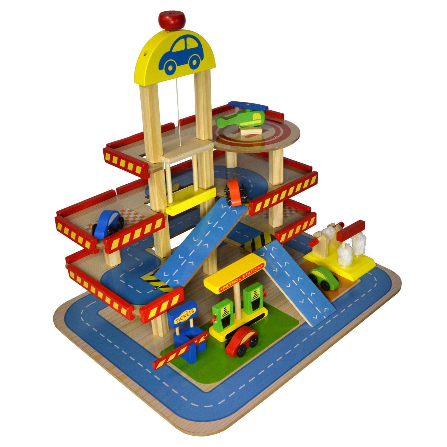 wooden car wash toy