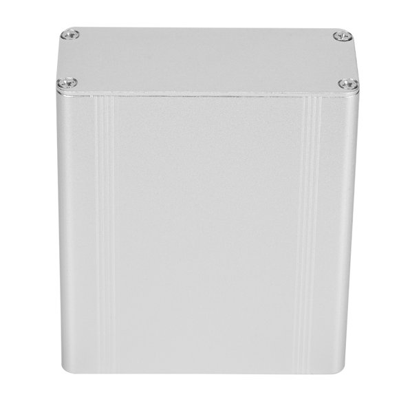 Electronic DIY, Sandblasted Oxide Industrial Circuit Board, Silver White Brushed for Decoders Printed Circuit Board Wiring Aluminum Box