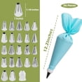 thumbnail image 6 of Piping Tips, 26 Pieces Frosting Piping Kit Stainless Steel Icing Tips, Pastry Tips for Cake Decorating with Reusable Piping bag and Coupler$$Home Decor, Kitchen, & Other, 6 of 6