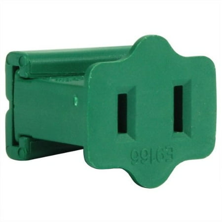 Christmas Lite Co Green - Female Gilbert Replacement Plug for Commercial Christmas Lights - SPT-2 Rated - 12 Pack By Christmas Lite Co. ()