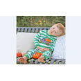 thumbnail image 6 of Aunavey Infant Baby Girls Boys Halloween Outfits Stripe Pumpkin Romper Jumpsuit Pajamas, 6 of 8