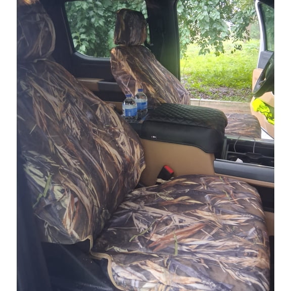 Durafit Covers, Multicolor, Polyester, Buckle & Strap for Extra Security, Front Seat Covers, 2 Pieces