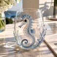 thumbnail image 4 of Artisanal Blue Ringed Octopus Glassware, Lead-Free Borosilicate Novelty Drinking Tumbler, Coastal Home Bar Accessory, Unique Handcrafted Ocean Lover Gift, 4 of 8