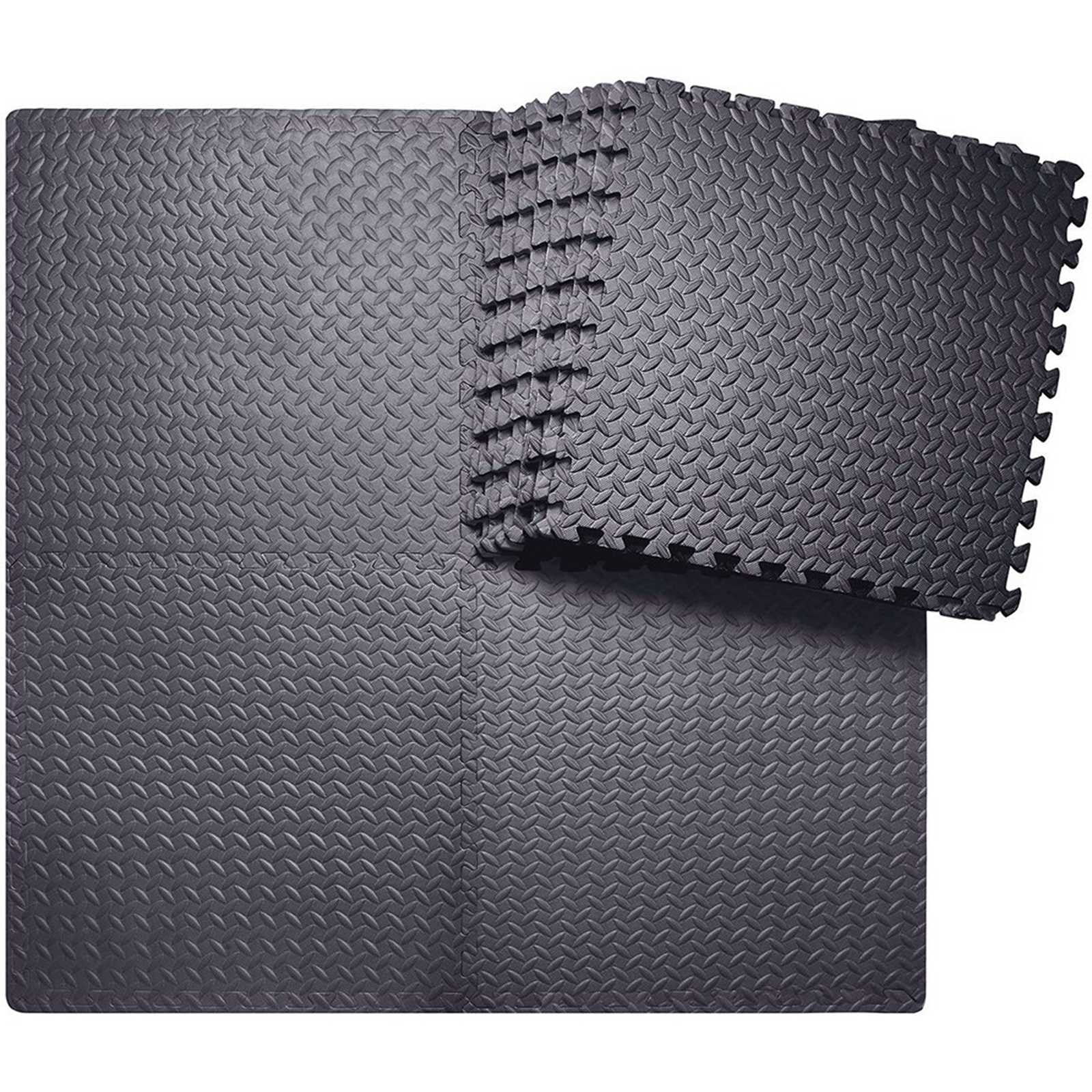 Details about   216 SqFt Interlace Puzzle Rubber Foam Gym Fitness Exercise Tile Floor Mat New 