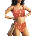thumbnail image 1 of Maillots de Bain Bandeau 2 Pièces Taille Haute pour Femmes, 1 of 6