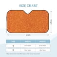 thumbnail image 3 of Bingfone Orange Glitter Car Windshield Sunshade,Sun Foldable Sun Shield Sun Visor for Car - Medium, 3 of 8