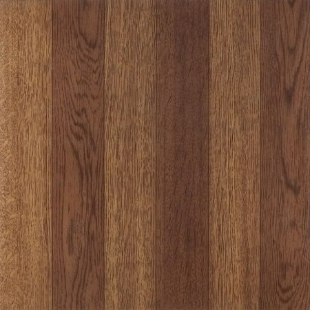 Achim Tivoli Medium Oak Plank-Look 12x12 Self Adhesive Vinyl Floor Tile - 45 Tiles/45 sq. (Best Floor Scrubber For Tile Floors)