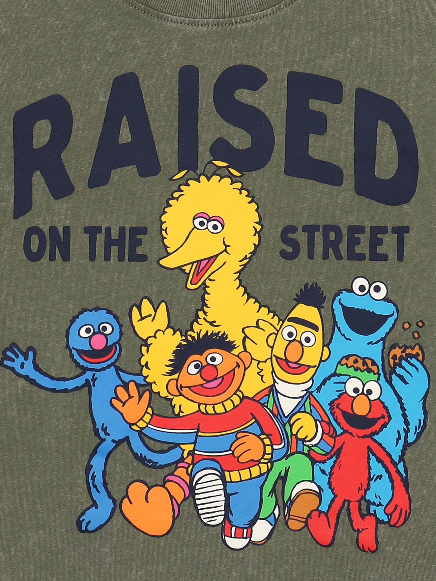 Sesame Street Toddler Short Sleeve Graphic Crewneck Tee, Sizes 12M-5T