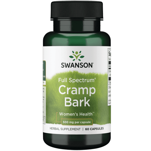 Swanson Full Spectrum Cramp Bark 500 mg 60 Caps