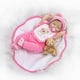 thumbnail image 5 of Oso Romper Pantalones Sombrero Babero Calcetines Trajes para 17-18 Pulgadas baby Girl Dolls Accesorios Hugo juego de muñecas, 5 of 10