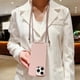 thumbnail image 5 of Crossbody Lanyard Matte Silicone Phone Case For iPhone 15 Pro Max 14 13 12 Necklace Strap Cord Candy Color Soft Shockproof Cover, 5 of 5