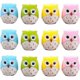 thumbnail image 1 of Mini Cute Owl Pencil Sharpener 12pcs Healwe 4 Colors Two-hole Pencil, 1 of 5