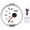 Silver Cover White Dial, variant on Riousery 52mm Boat Trim Balance Gauge Meter IP67 Waterproof Red Backlight Marine Grade Components Position Indicator UP-DN 0-190ohm Silver Cover White Dial 2 inches / 5.2 cm