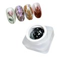 thumbnail image 1 of Esmalte de uñas en gel de escultura, 0.18 oz, color negro, trazo transparente, no se limpia, cromado, aplicable para bricolaje en casa, pintura en relieve, gel de uñas solons mini diseños 3D (negro 0., 1 of 5