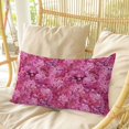 thumbnail image 4 of Pink Cherry Blossom Pillow Covers, Linen Long Throw Pillow Case, Spring Flowers Modern Abstract Art Holiday Pillow Protector Decorative Cushion Cover for Living Room/Bedroom 12" x 20", 4 of 8