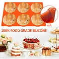 thumbnail image 3 of 3 Pcs Silicone Muffin Top Pans for Baking,Large Silicone Molds for Baking,6-Cavity Round Silicone Baking Mold for Egg Cloud Bread Bun English Muffins Sandwiches Bakeware Mold, 3 of 11