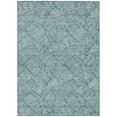 thumbnail image 2 of Addison Rugs Chantille Indoor/Outdoor Transitional Floral Teal Washable Rectangle Rug, 3' x 5', 2 of 6