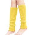 thumbnail image 2 of Outfmvch leg warmers Leg Warmers for Women 80s 90s Outfit Fashion Ribbed Leg Socks Fashion Y2k Accessories Sports Yoga knee high leg warmers Light Yellow One Size, 2 of 4