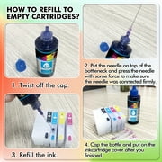 200ML KOALA PAPER Sublimation Ink, Black Sublimation Ink Refill Kit for Inkjet Printer Refillable Cartridges, CISS
