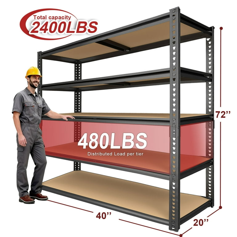 ZEUKMXOO Garage Storage Shelving, 40