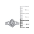 thumbnail image 4 of 1 Carat T.W. (I2 clarity, H-I color) Brilliance Fine Jewelry Marquise cut Diamond Engagement Ring in 10kt White Gold, Size 7, 4 of 5