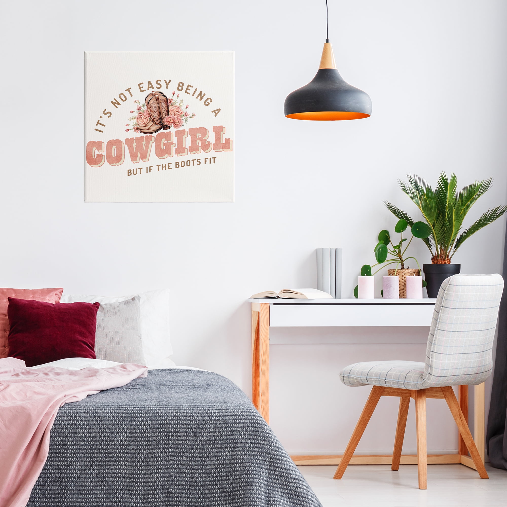 Not Easy Being Cowgirl Canvas Wall Art, design by Kim Allen