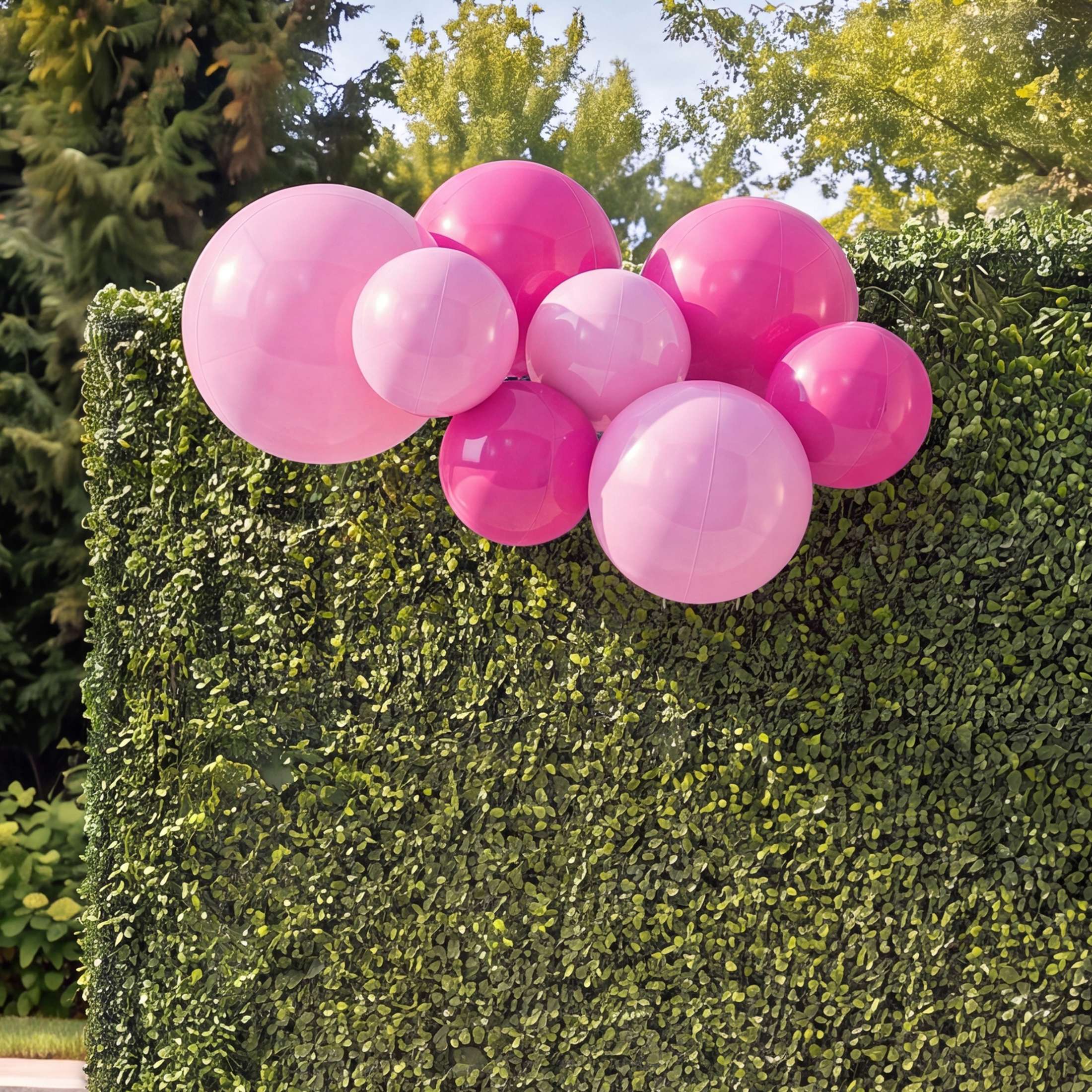 PartyAire 8pc Reusable Balloon Bunch , PINK PARADISE