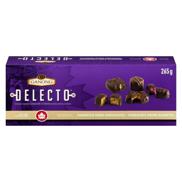 Ganong Delecto Assorted Dark Chocolates, 265 g