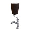 thumbnail image 1 of 21-in. W Floor Mount Wenge Vanity Set For 1 Hole Drilling  AI-9042, 1 of 9