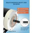 thumbnail image 5 of 2HP Electric Motor 3450 RPM General Purpose Single Phase Motor 56C Frame 115V/230V 5/8"Shaft Diameter Rolled Steel Shell TEFC 60HZ, 5 of 7