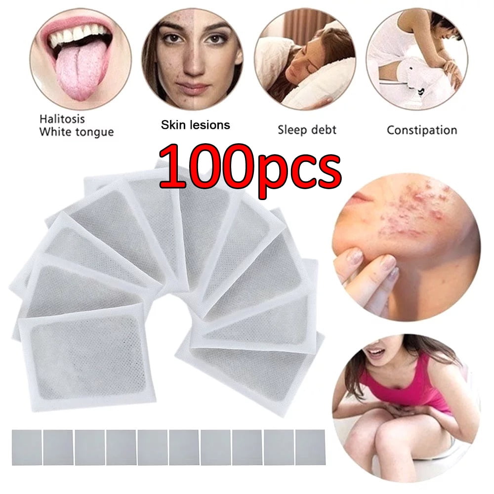 OBOSOE 100pcs Detox Foot Pads Patch Detoxify Toxins + Adhesive Keeping Fit Health Care