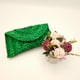 thumbnail image 5 of Bolso de mano de paja para mujer, bolso de playa tejido bohemio, informal, para boda, fiesta, graduación (verde) Tmvgtek Para Estrenar, 5 of 6