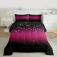 thumbnail image 2 of Feelyou Teens Glitter Galaxy Bedding Comforter Set, Dreamy Mystic Stars Twin Comforter Sets, Cartoon Theme Reversible Bedding Set, Ultra Soft Home Decor, 2-Piece, 2 of 8
