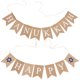 thumbnail image 2 of KAKOWELY Banderines con letras de FELIZ HANUKKAH, decoración de arpillera de lino, banderines de cola de golondrina, suministros para fiestas, 2 of 5
