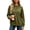 Army Green, variant on Sweatshirts for Women Waffle Grid Crew Neck Drop Shoulder Curved Hem Loose Pullover Tops