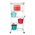 thumbnail image 5 of Origami 2 Pack Large Wheeled 5-Shelf Folding Steel Wire Shelving Rack, 5 of 11
