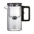 thumbnail image 3 of veasfak Glass Tea Pot Tea Infuser Tea and Water Separation Cup Outdoor Wooden Handle 530ml Clear, 3 of 9