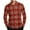 Red, variant on RongHuan Casual Plaid Shirt for Mens Fall Long Sleeve Button Down Lapel Dress Shirts Lightweight Open Front Shirt Jacket