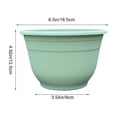 thumbnail image 3 of Plant Pots for Indoor Outdoor, Lightweight Simple Style Plastic Floor Planters with Drainage Holes, for Home, Patio & Garden Green, 3 of 6