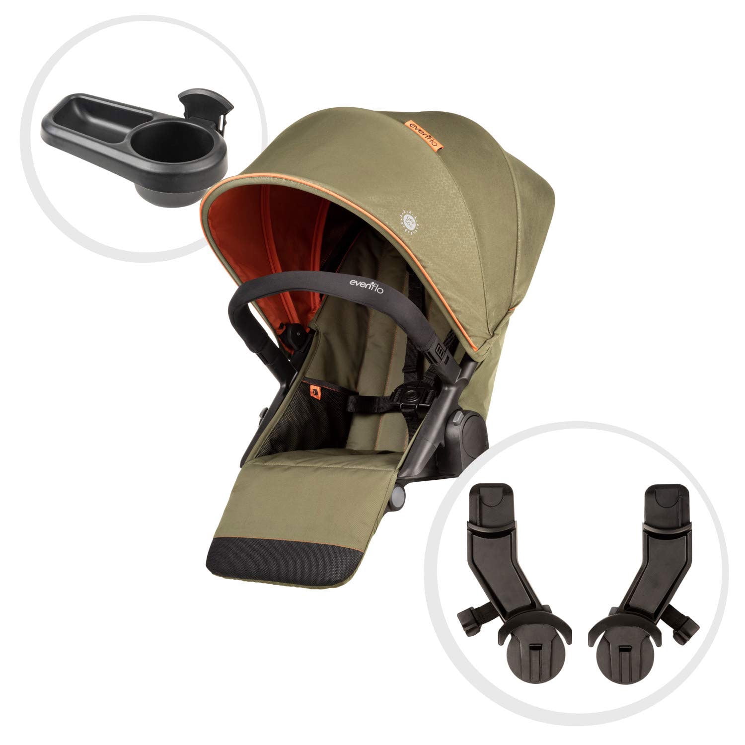 Pivot Xplore Stroller Wagon Second Seat (Ranger Green) - Walmart.com