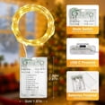 thumbnail image 6 of 4 Pack 16ft 50 LED Fairy Lights Battery Operated with Timer, 8 Modes USB Mini String Lights Waterproof for Tree Wreath Bedroom Party Wedding Decorations, Warm White, 6 of 8