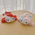 thumbnail image 3 of Muñeco de peluche de dibujos animados Sanrios My Melody Cinnamoroll Hellokittys, horquilla Kawaii, accesorios para el cabello, Clip de tiburón, regalo de cumpleaños para niña, 3 of 4