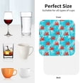 thumbnail image 6 of Disketp Crab Swims In The Ocean Funny Coasters,4 Pcs Leather Coasters with Holder, Perfect Housewarming Hostess Gifts,Protect Furniture from Water Marks Scratch and Damage-Square, 6 of 6