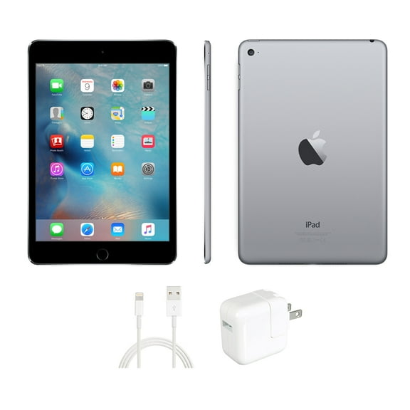 Restored Apple iPad Mini 4 7.9"" Tablet, 2015, 128GB, Wi-Fi and Cellular, Space Gray (Refurbished)